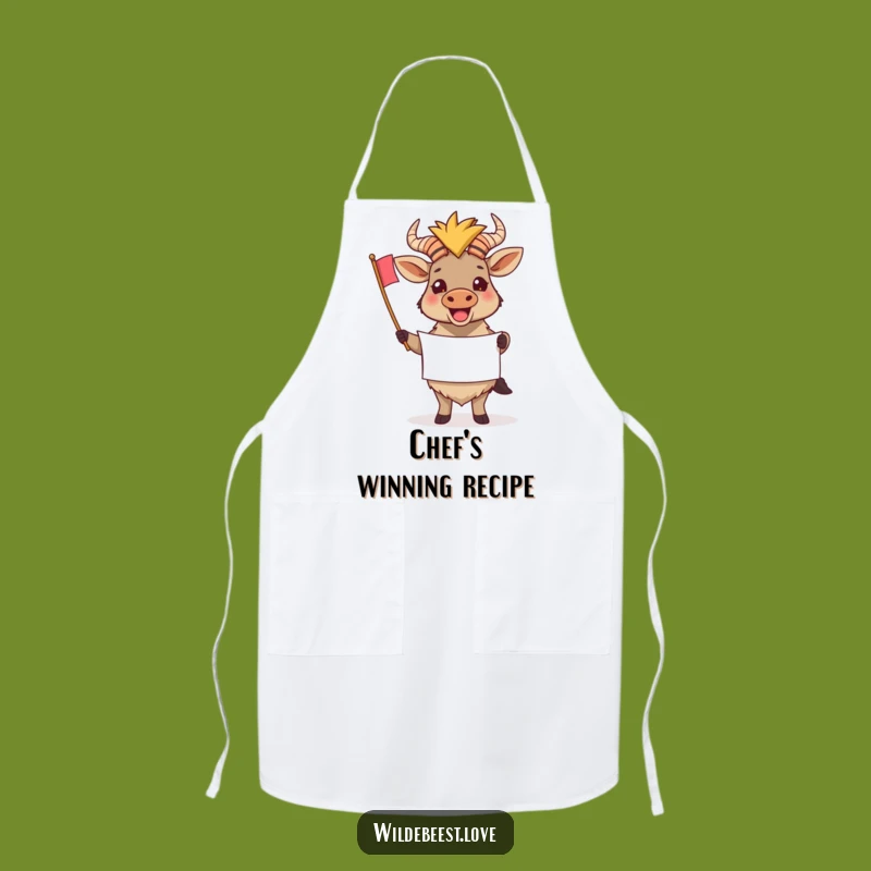 Funny Wildebeest Apron: Cheer on Culinary Creations