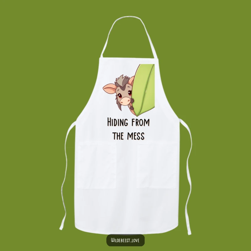 Funny Wildebeest Apron: Playful Peek into Culinary Fun