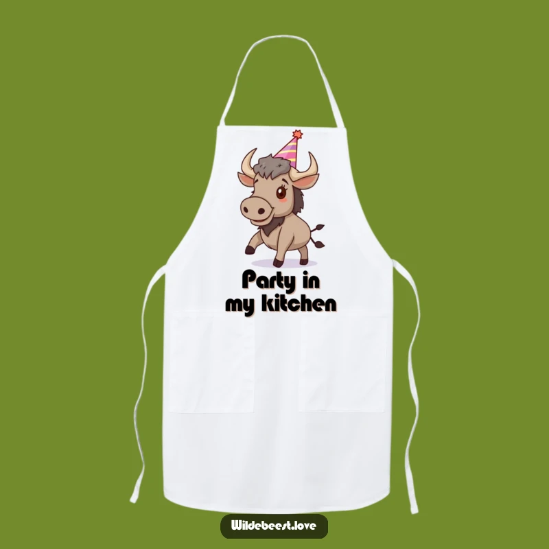 Funny Wildebeest Apron: Bouncing into the Kitchen for Festive Meals