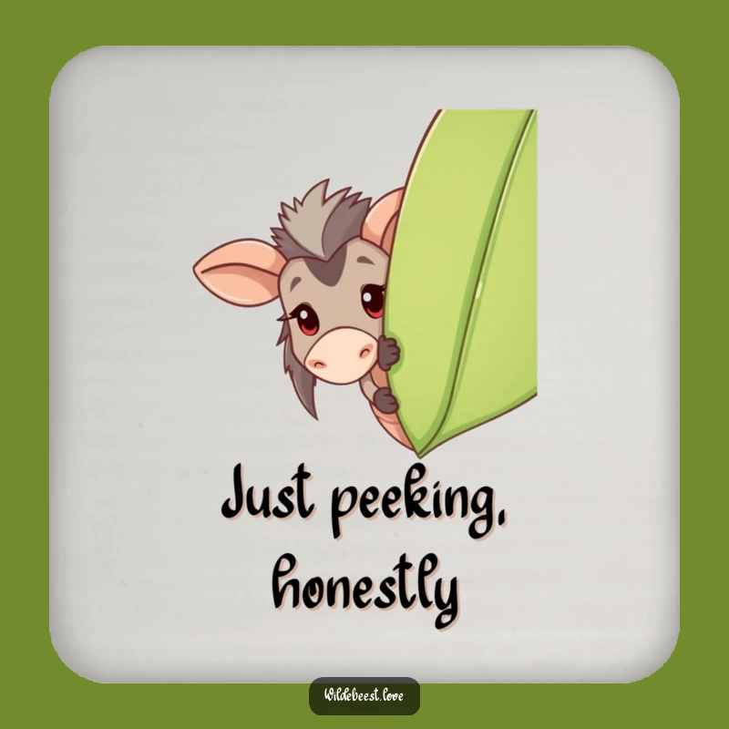 Funny Wildebeest Coaster: Protect Surfaces with Playful Charm