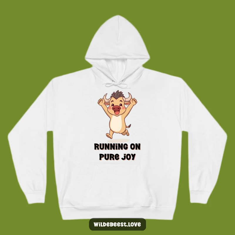 Funny Wildebeest Hoodie: Cozy Comfort for Enthusiastic Spirits